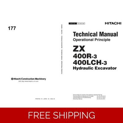 HITACHI ZX400R-3, ZX400LCH-3 TECHNICAL MANUALS HITACHI ZX400R-3, ZX400LCH-3 TECHNICAL MANUALS